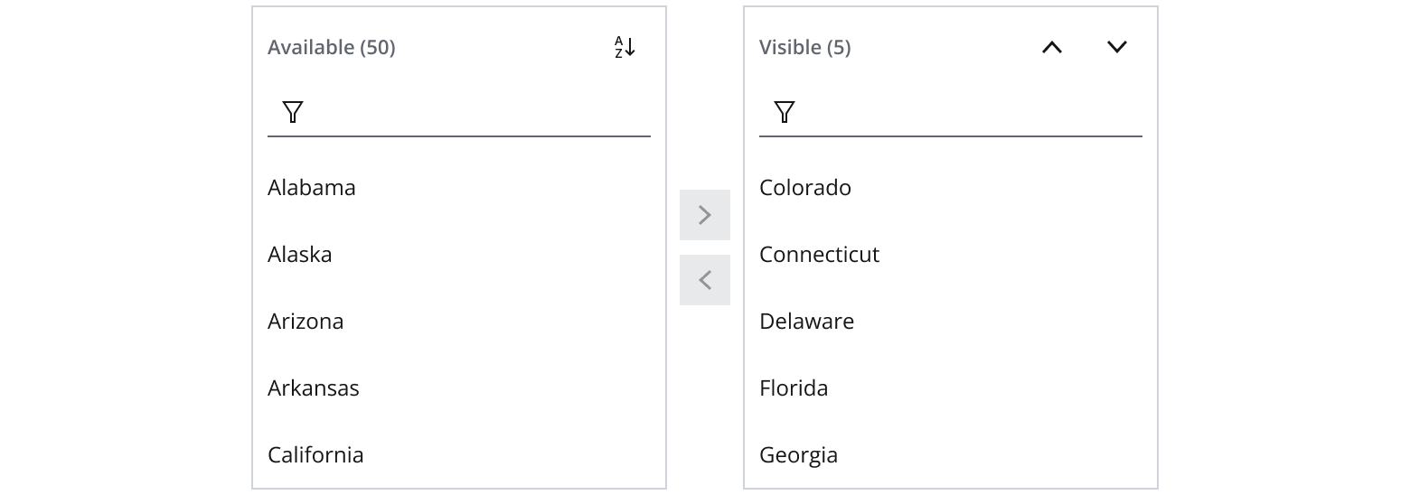 Single selection with a list builder.